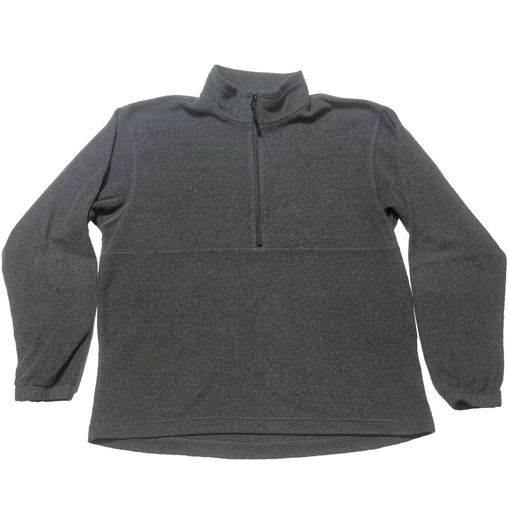 Columbia Hemlock Ridge Jacket Quarter Zip Pullover Fleece Gray Men's Size L - Picture 1 of 11